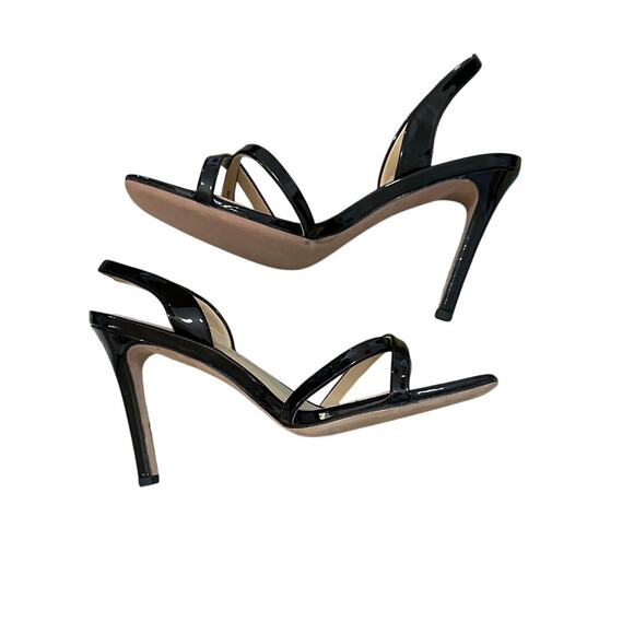 Veronica Beard Analita Patent Leather Halter Sandals Size 8 - Picture 4 of 6